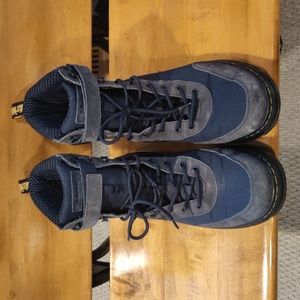 Dr Martens Combs Tech blue suede and nylon size 14